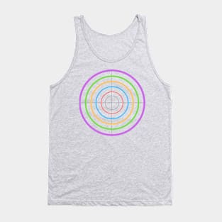 Circle target texture Tank Top